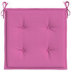vidaXL Cojines para silla de jard&iacute;n 2 uds tela rosa 50x50x4 cm