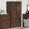 vidaXL Gabinete de Ba&ntilde;o con caj&oacute;n Roble Marr&oacute;n 79,5 x 49 x 156 cm