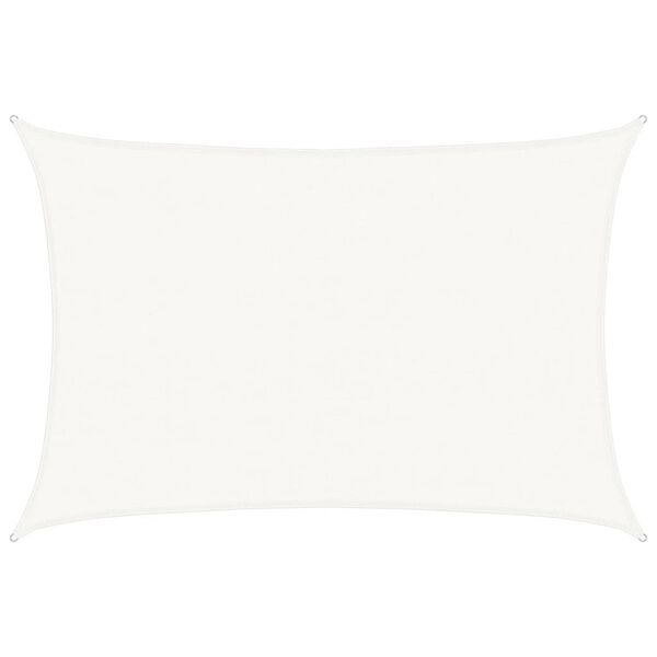 vidaXL Toldo de vela blanco HDPE 160 g/m&sup2; 4x5 m
