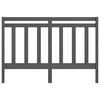 vidaXL Cabecero de cama madera maciza de pino gris 146x4x100 cm