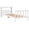 vidaXL Estructura de cama sin colch&oacute;n madera de pino blanca 90x200 cm