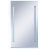 vidaXL Espejo de pared de ba&ntilde;o con LED y estante 60x100 cm