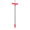 vidaXL Eliminador de malas hierbas acero recubierto rojo gris 93,5 cm