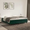 vidaXL Estructura Estructura de cama con somier terciopelo verde oscuro 180x200 cm