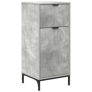 vidaXL Gabinete de Ba&ntilde;o con caj&oacute;n Gris Concreto 39,5 x 36 x 88 cm
