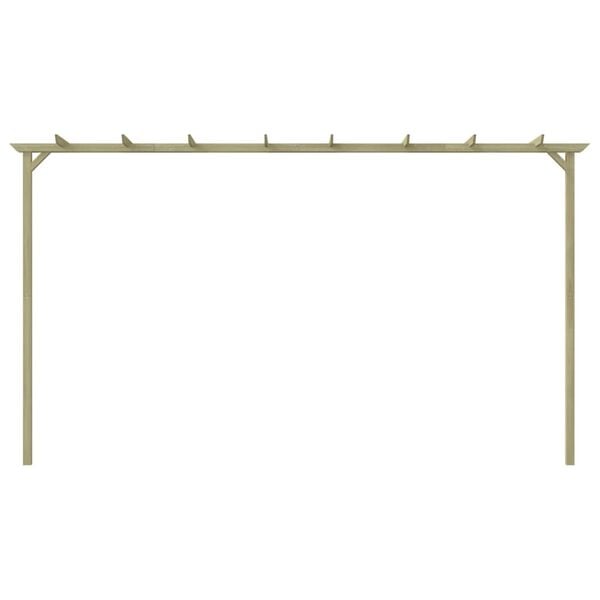 vidaXL P&eacute;rgola de jard&iacute;n madera de pino impregnada 360x200x60 cm