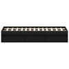 vidaXL Estructura de cama sin colchón roble negro 150x200 cm