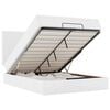 vidaXL Estructura cama otomana colch&oacute;n cuero sint&eacute;tico blanco