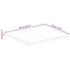 vidaXL Tablero de mesa rectangular madera mango rugosa 60x50x2,5 cm