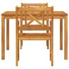 vidaXL Conjunto de Comedor de Jard&iacute;n 3 pcs Marr&oacute;n