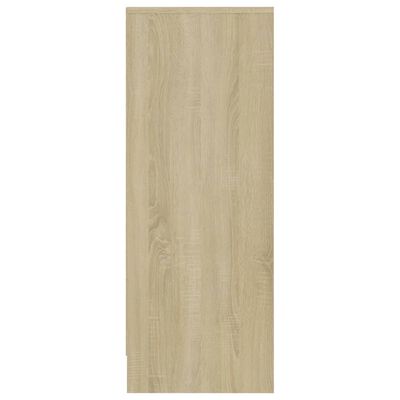 vidaXL Mueble zapatero madera contrachapada roble Sonoma 31,5x35x90 cm