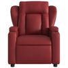 vidaXL Sill&oacute;n de masaje reclinable cuero sint&eacute;tico rojo tinto