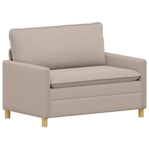 vidaXL Sof&aacute; Gris Claro 126 x 81 x 87,5 cm Tela