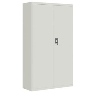 vidaXL Armario archivador de acero gris claro 105x40x180 cm