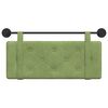vidaXL Cabecera Colgante Verde claro 110 x 55 x 5 cm Terciopelo