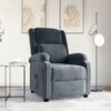 vidaXL Sill&oacute;n reclinable de terciopelo gris oscuro