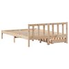 vidaXL Estructura de cama sin colchón madera de pino blanco 150x200 cm