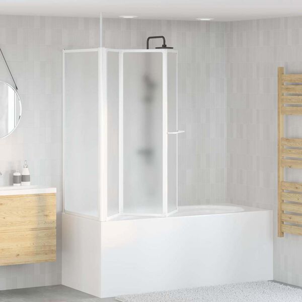 vidaXL Mampara de baño Esmerilado 120 x 70 x 137 cm