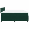 vidaXL Cama box spring con colch&oacute;n terciopelo verde oscuro 200x200 cm