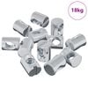 vidaXL Tuerca de barril para muebles 3462 pcs Recubierto de zinc