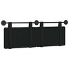 vidaXL Cabecera Colgante Negro 150 x 55 x 5 cm Cuero sint&eacute;tico