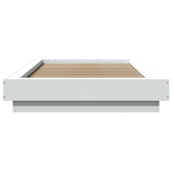 vidaXL Estructura de cama madera de ingeniería blanca 100x200 cm