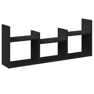 vidaXL Armario de pared madera de ingenier&iacute;a negro 100x18x40 cm