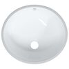 vidaXL Lavabo de ba&ntilde;o ovalado cer&aacute;mica blanco 38,5x33,5x19 cm