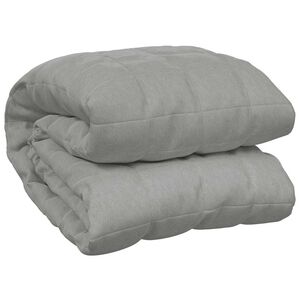 vidaXL Manta con peso tela gris 120x180 cm 5 kg