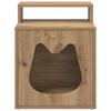 vidaXL Casa para Gatos Roble Artesanal 42,5 x 40 x 53,5 cm