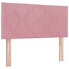 vidaXL Cama tipo Box Spring con colch&oacute;n Rosa 200 x 100 cm Terciopelo
