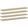vidaXL Estante estanter&iacute;a 8 uds contrachapada roble Sonoma 60x10x1,5cm