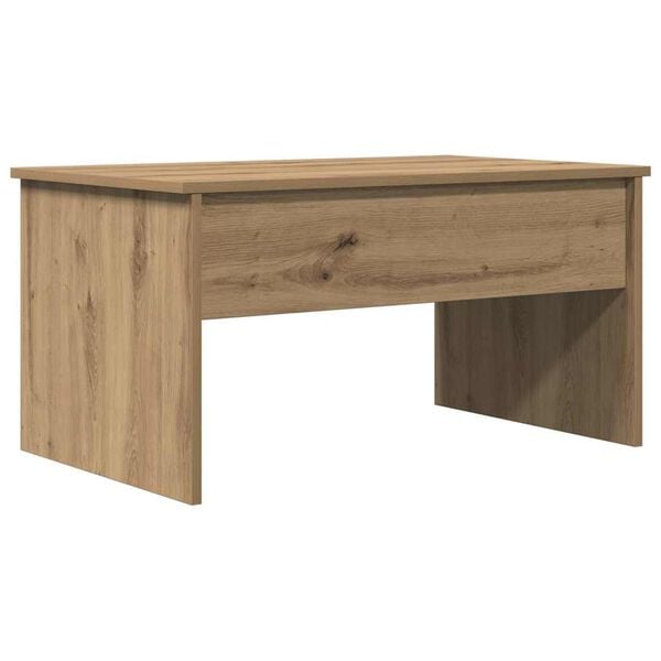 vidaXL Mesa de centro madera ingeniería roble artisan 80x50,5x41,5 cm