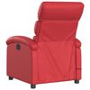 vidaXL Sill&oacute;n de masaje reclinable cuero sint&eacute;tico rojo