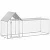 vidaXL Gallinero acero galvanizado 3x1x1,5 m