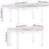 vidaXL Mesa de Extensión 2 pcs Antracita 210 x 90 x 73 cm Acero
