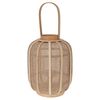 H&S Collection Farol colgante rat&aacute;n beige 24x31 cm