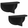 vidaXL Estante de pared 2 uds. Negro 38 x 19 x 19 cm