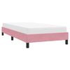 vidaXL Estructura de cama sin colch&oacute;n terciopelo rosa 80x210 cm