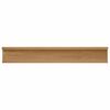 vidaXL Estante de pared con estante 4 pcs Marr&oacute;n 60 x 9 x 3 cm