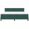 vidaXL Cama tipo Box Spring Verde oscuro 180 x 200 cm Terciopelo