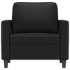 vidaXL Sillón cuero sintético negro 60 cm