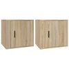 vidaXL Mesitas de noche 2 unidades color roble Sonoma 50x39x47 cm