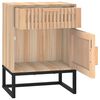 vidaXL Mesita de noche hierro y madera contrachapada 40x30x55,5 cm