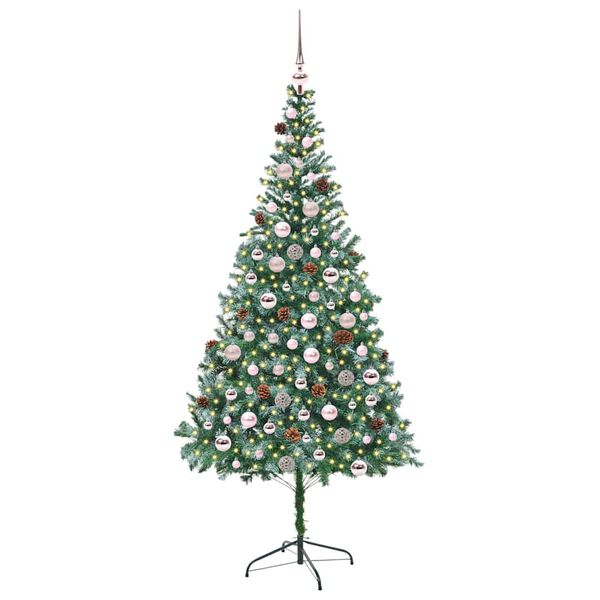 vidaXL &Aacute;rbol de Navidad artificial Verde 210 cm PVC y acero