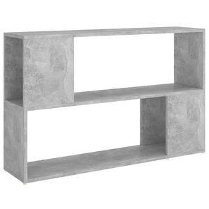 vidaXL Librer&iacute;a de madera contrachapada gris hormig&oacute;n 100x24x63 cm