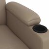 vidaXL Sill&oacute;n elevable cuero sint&eacute;tico color capuchino