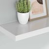 vidaXL Estantes flotantes de pared 2 uds MDF blanco 60x23,5x3,8 cm
