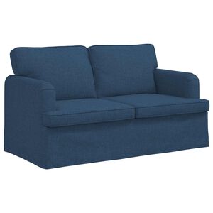 vidaXL Sof&aacute; Azul 144 x 80 x 85 cm tela