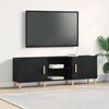 vidaXL Gabinete de TV Roble Negro 150 x 30 x 50 cm